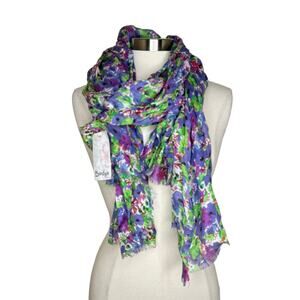 Bindya New York Floral Scarf Boho Shawl Wrap Women’s One Size New NWT‎